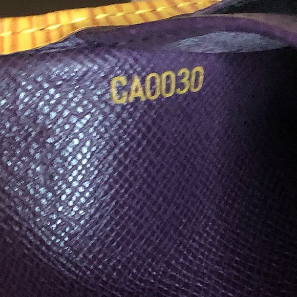 LOUIS VUITTON Sarah Continental Wallet Yellow Epi Leather Purple Interior w/ Box - Picture 8 of 14